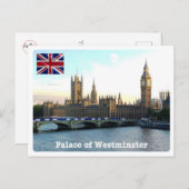 England - London - Palast Westminster - Postkarte (Vorne/Hinten)