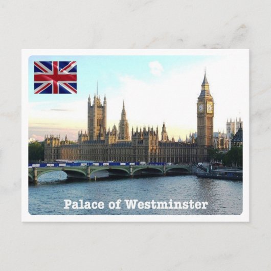 England - London - Palast Westminster - Postkarte (Vorderseite)