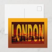 England London Postkarte (Vorne/Hinten)