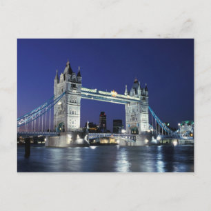 England, London, Tower Bridge 3 Postkarte