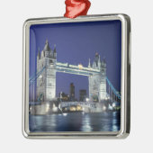 England, London, Tower Bridge 3 Silbernes Ornament (Links)