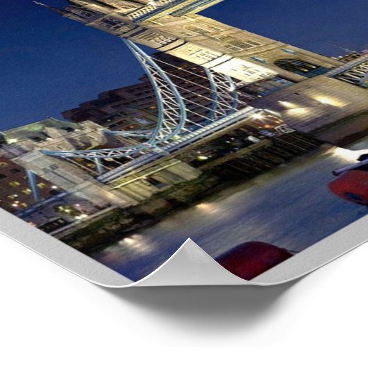 England - London - Tower Bridge - Poster (Ecke)