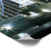 England, London, Tower Bridge. Poster (Ecke)