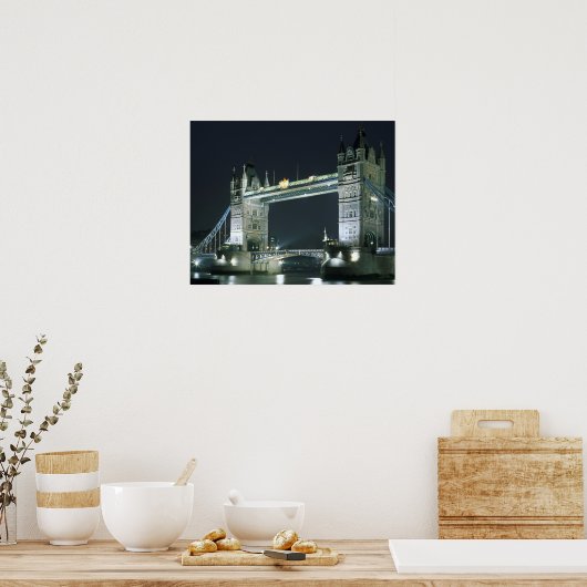 England, London, Tower Bridge. Poster (Küche)
