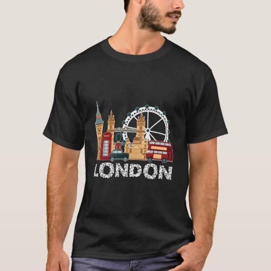 England London Travel Tourist For T-Shirt (Vorderseite)