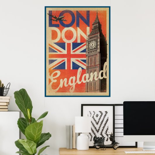 England, London. UK Poster (Heimbüro)