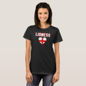 England Löwinnen Fußball   T-Shirt (Vorne ganz)