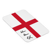 England Magnet - Flagge mit angelsächsischen Runen (Rechte Seite)