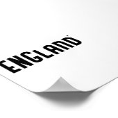 England - minimalistic typography poster (Ecke)