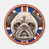 England Mops Magnet (Vorne)