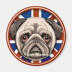 England Mops Magnet