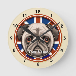 England Mops Uhr