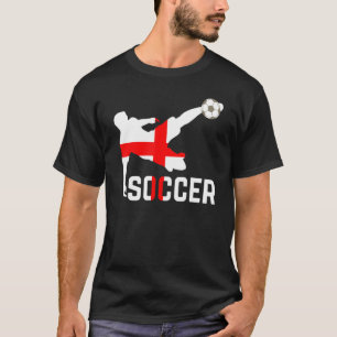 England National Soccer Soccer England Flag Footba T-Shirt