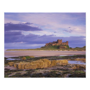 England, Northumberland, Bamburgh Castle Fotodruck