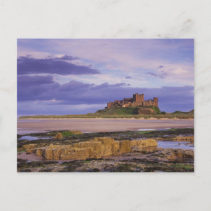 England, Northumberland, Bamburgh Castle Postkarte