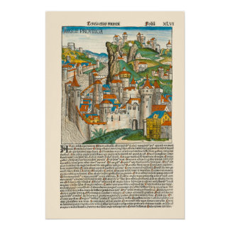 England Nürnberg Chronik 1493 Mittelalterliches Bu Poster