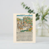 England Nürnberg Chronik 1493 Mittelalterliches Bu Postkarte (Stehend Vorderseite)