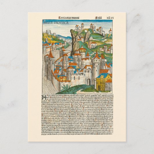 England Nürnberg Chronik 1493 Mittelalterliches Bu Postkarte (Vorderseite)