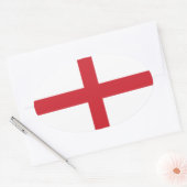England Ovaler Aufkleber (Umschlag)