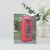 England Phonebooth Postkarte (Stehend Vorderseite)