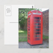 England Phonebooth Postkarte (Vorne/Hinten)