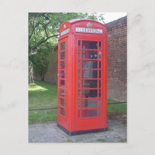 England Phonebooth Postkarte (Vorderseite)