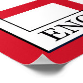 England Poster (Ecke)