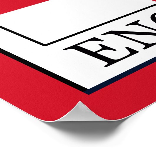 England Poster (Ecke)