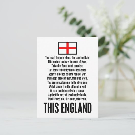 England Postkarte (Stehend Vorderseite)