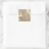 England, Quadratischer Aufkleber (Tasche)