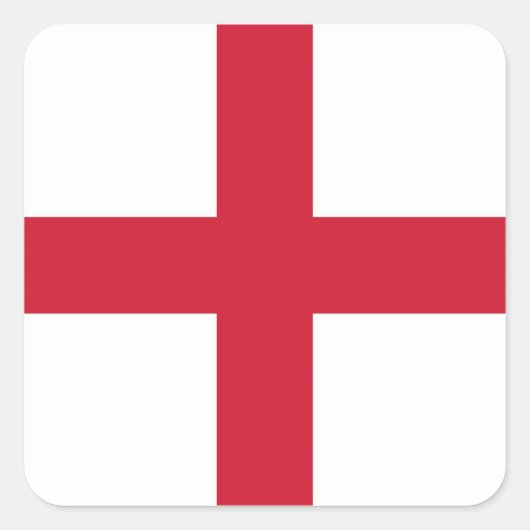 ENGLAND QUADRATISCHER AUFKLEBER (Vorderseite)