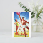England Ramsgate Restured Vintage Travel Poster Postkarte (Stehend Vorderseite)