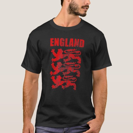 England Red Lion Outfit Soccer Player Jersey Triko T-Shirt (Vorderseite)