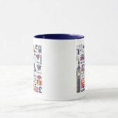 England-Reise-Gekritzel Tasse (Zentrum)
