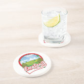 England Reiselogo Getränkeuntersetzer (Seite)