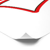 England Reiselogo Poster (Ecke)