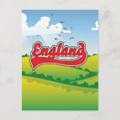 England Reiseplakat Landschaften Postkarte (Vorderseite)