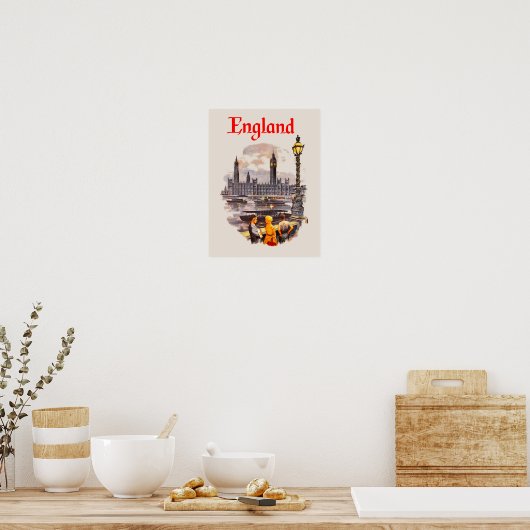 England Reiseplakat Poster (Küche)