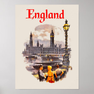 England Reiseplakat Poster