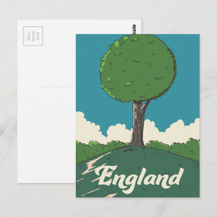 England Retro Reiseplakat Postkarte