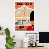 England Retro Travel Poster (Heimbüro)