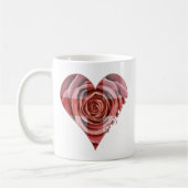 England-Rosen-Herz Kaffeetasse (Links)