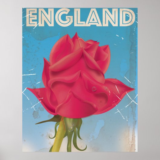 England Rosen Vintage Poster (Vorne)