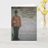 England Royal Engineers Rekrutierungspaket 1890 Karte (Gelbe Blume)
