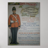 England Royal Engineers Rekrutierungspaket 1890 Poster (Vorne)