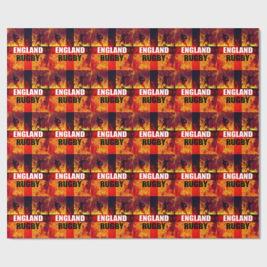 England Rugby Geschenkpapier (Flach)
