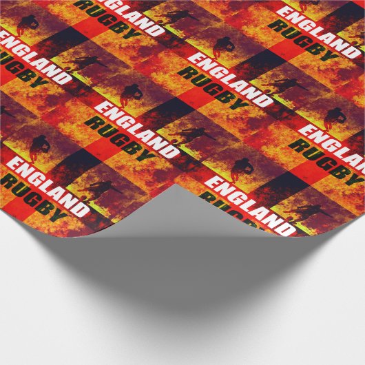 England Rugby Geschenkpapier (Ecke)