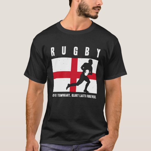 England Rugby Glory Lasts Forever T-Shirt (Vorderseite)