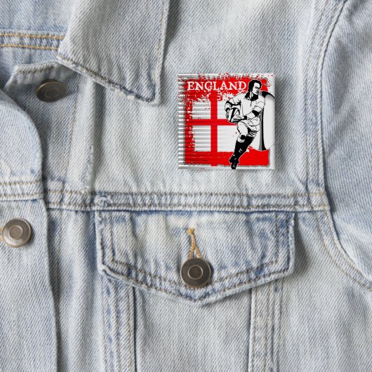 England-Rugby-Knopf Button (Beispiel)
