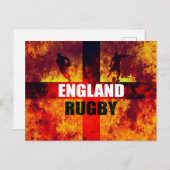 England Rugby Postkarte (Vorne/Hinten)